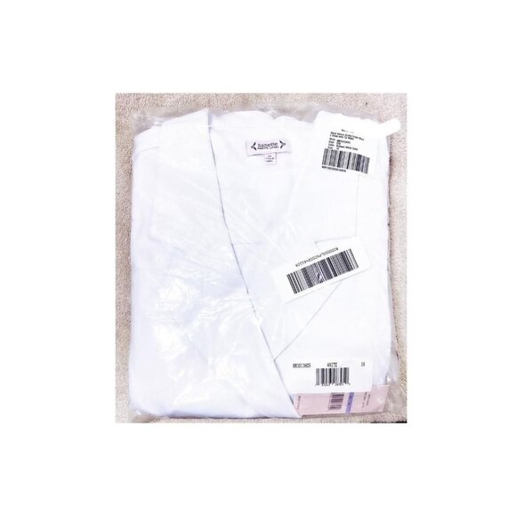 Nanette Lepore Womens White Short Sleeve Crepe Button Blazer Dress Sz 18 New - Picture 4 of 9